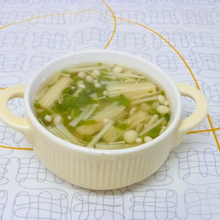 えのきとめかぶのスープ